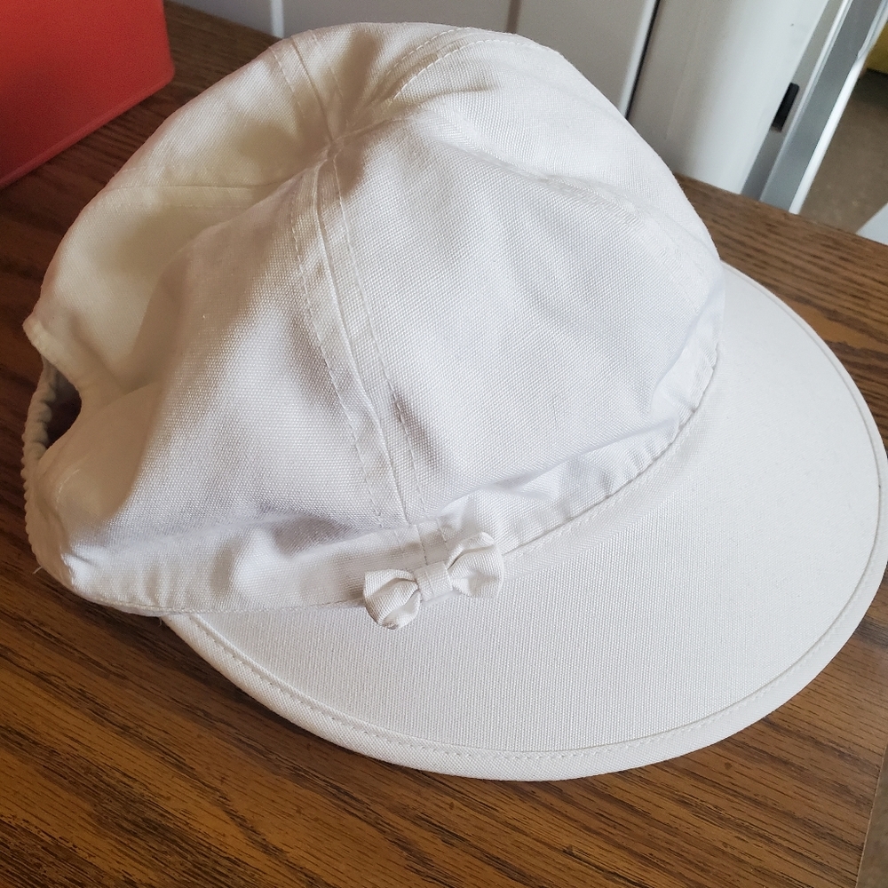 White Visor Sunhat
